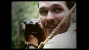 Dr Timothy Darrow on his bird expedition on the Indonesian island of Flores.