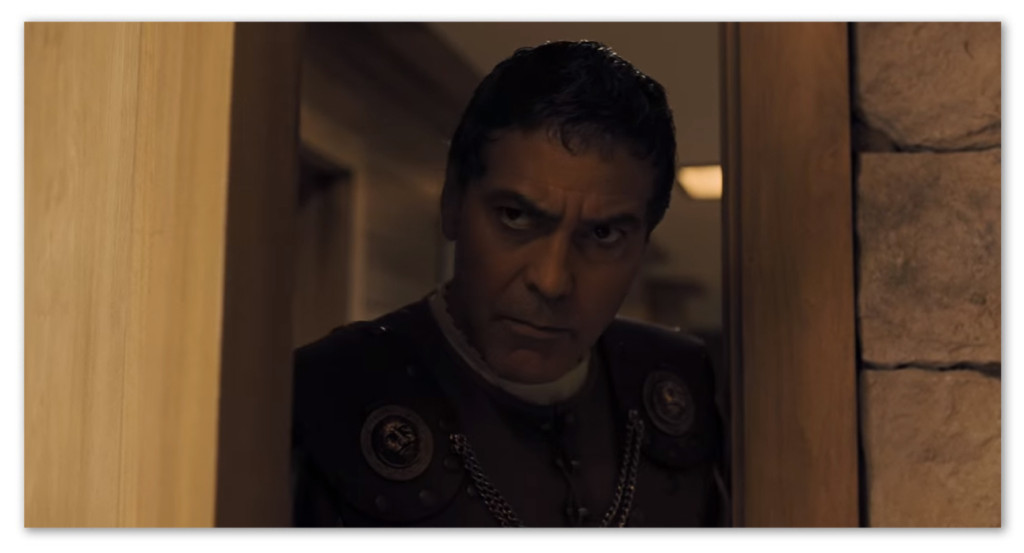 Image of George Clooney as the actor Baird Whitlock in the movie Hail, Caesar!