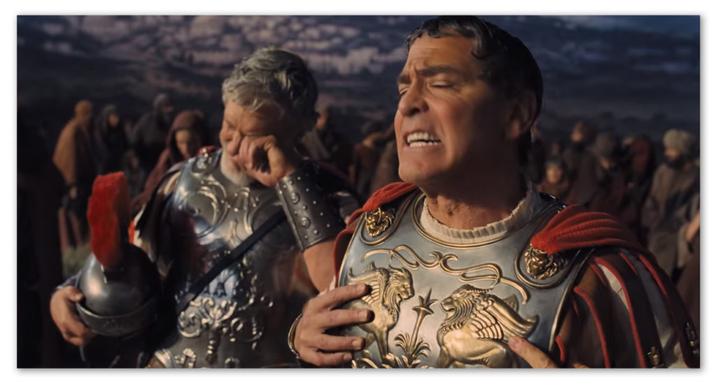 Image of George Clooney as the actor Baird Whitlock in the movie Hail, Caesar!