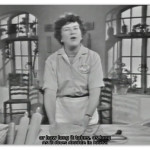 Image of Julia Child taken from twitch.tv's streaming of 'The French Chef'