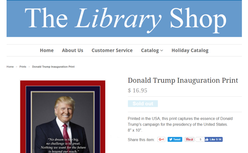 A Library Shop Trolls the President – Or the President Trolls Himself?