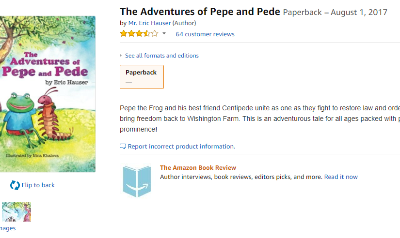 Update on That Pepe Children’s Book