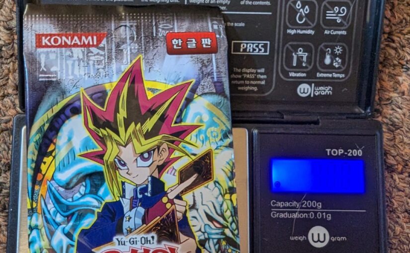 Can You Weigh Korean Yugioh Metal Raiders Booster packs?