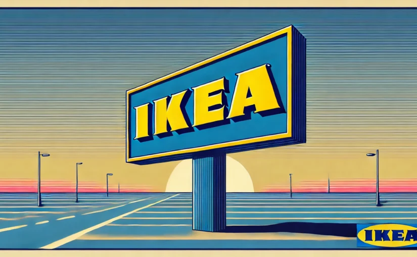 illustration of an IKEA sign