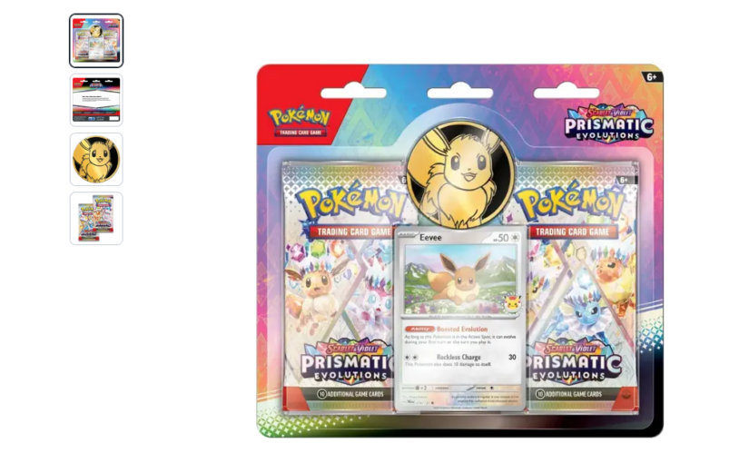 BestBuy.com Has Prismatic Evolutions Blister Packs For Pre Order