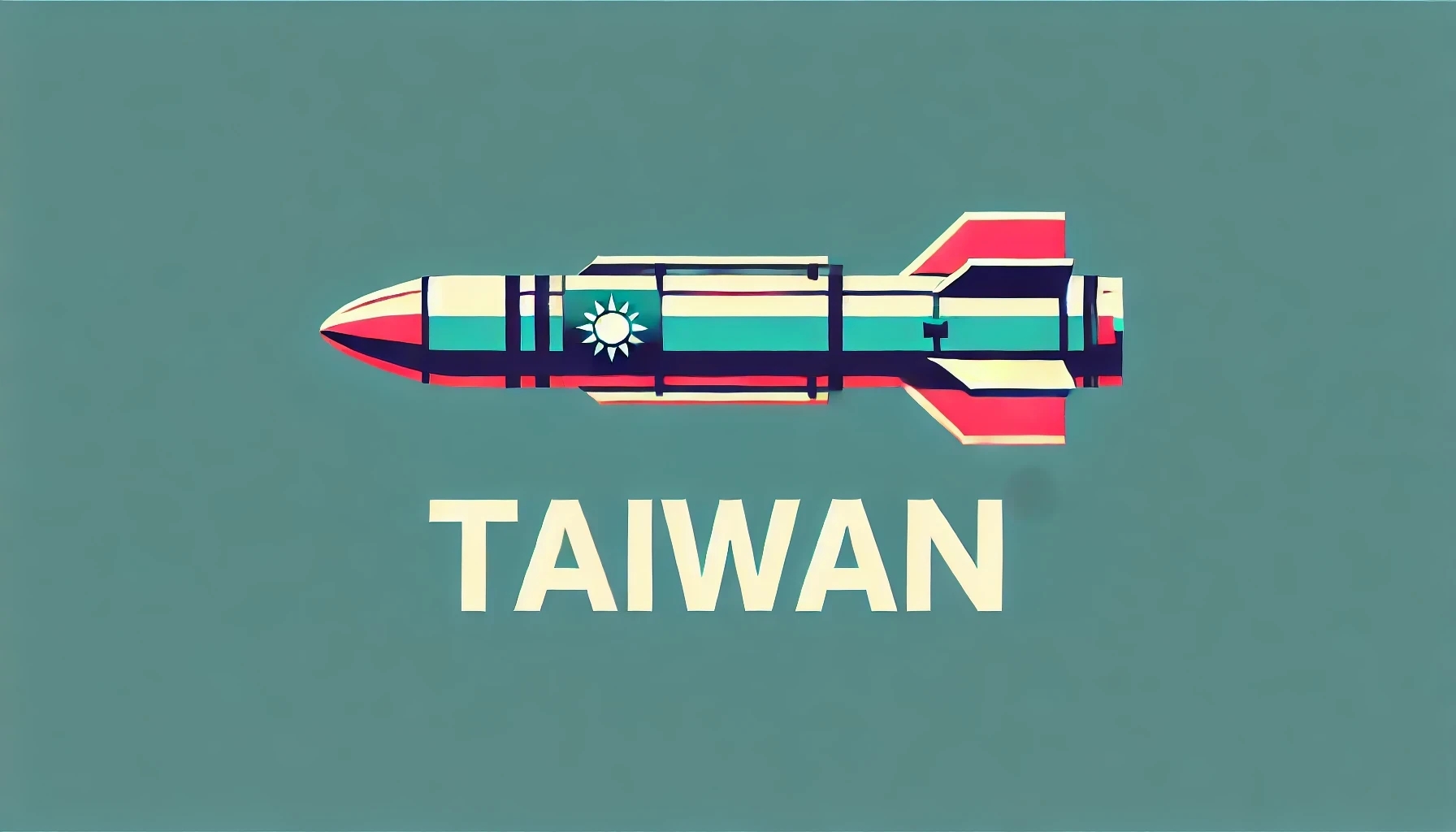 missile with text "taiwan"