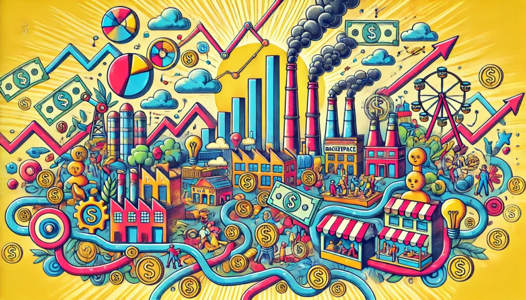 illustration of the economy